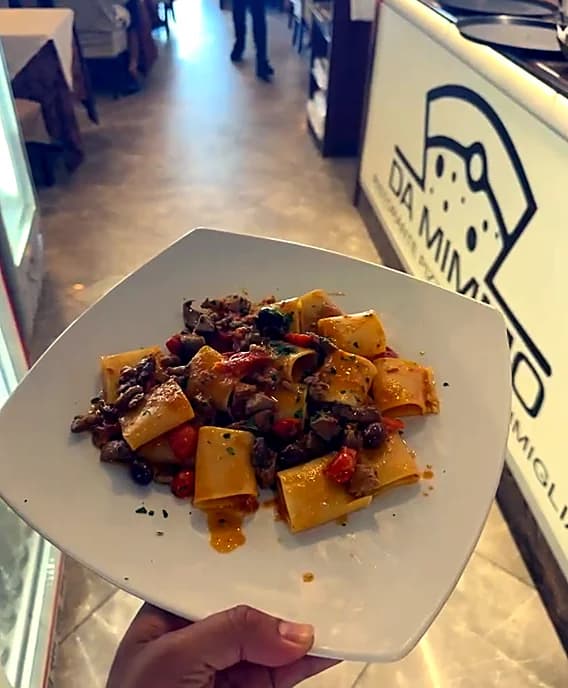 Paccheri spada e melanzane